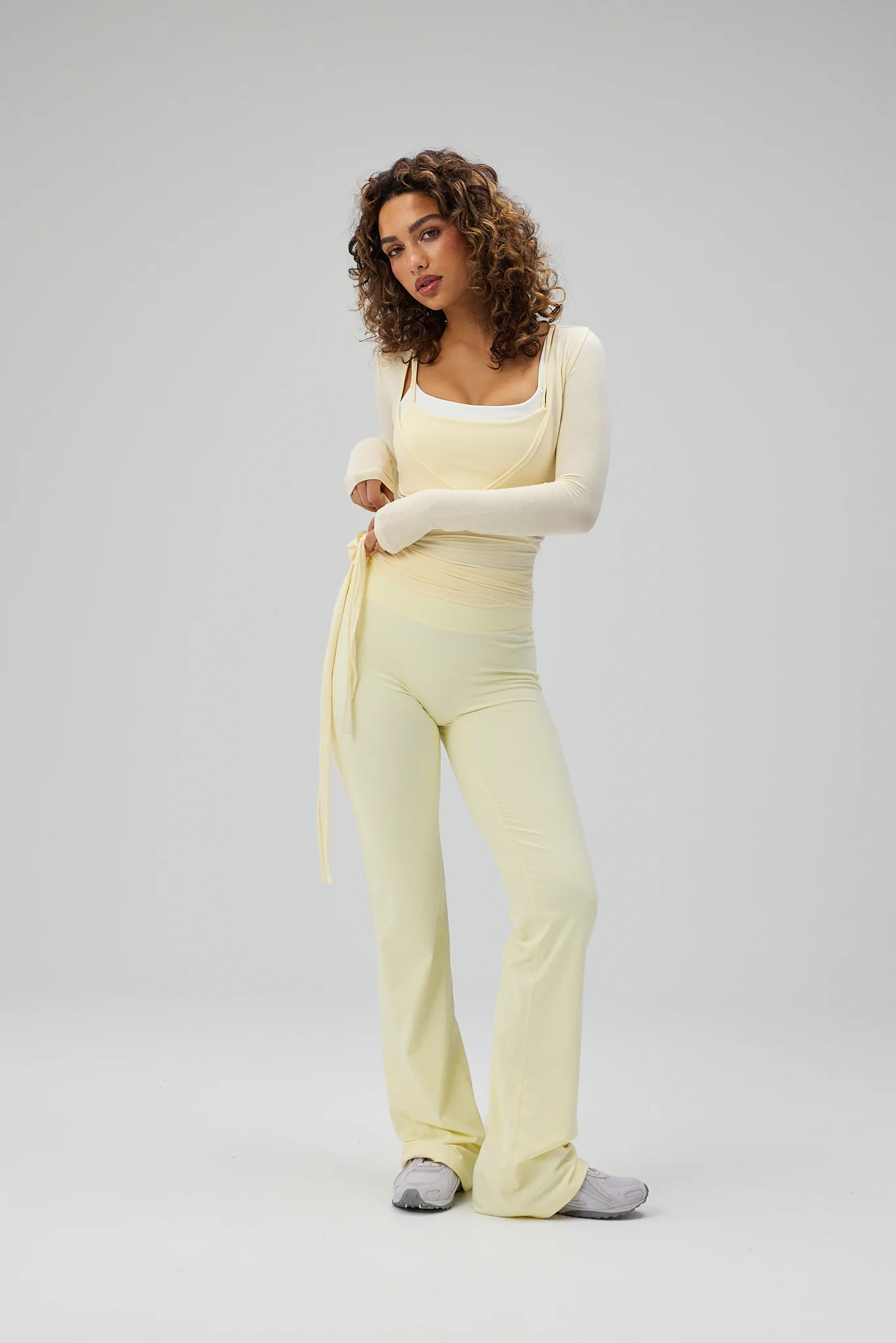 Ballet Wrap Blouse - Lemon - Image 7