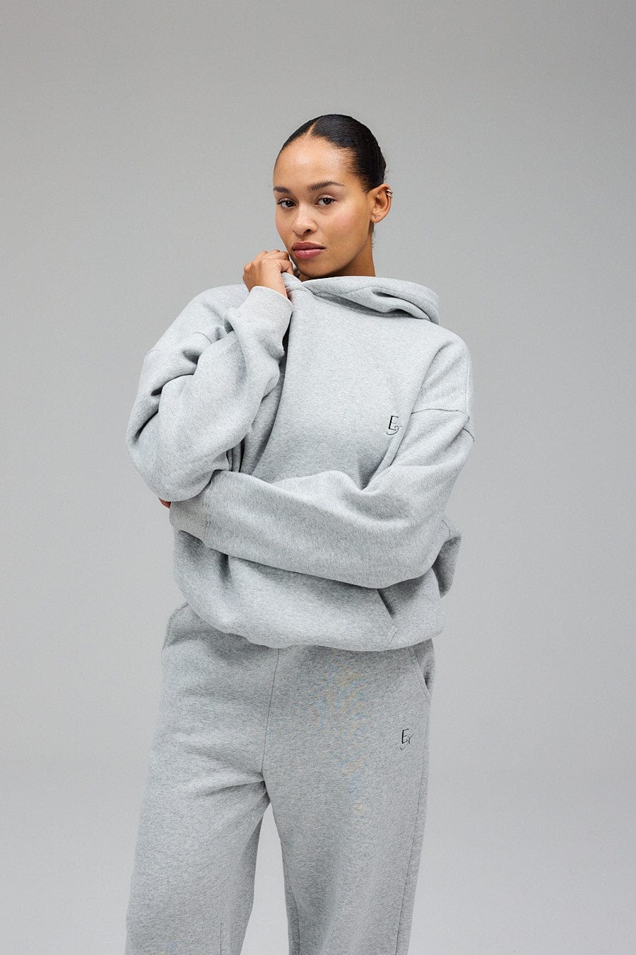 Hoodie - Grey Melange - Image 7