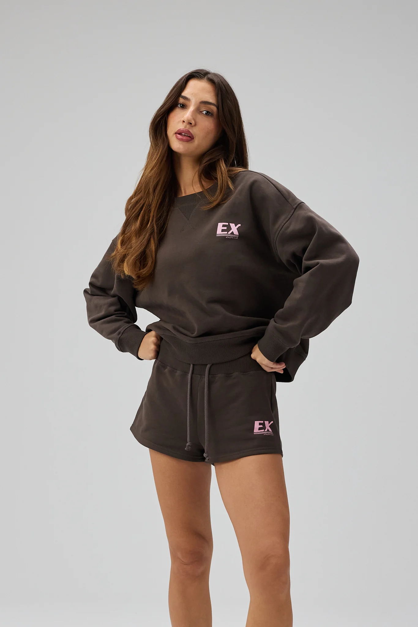 Mini Sweatshorts - Shadow Brown - Image 3
