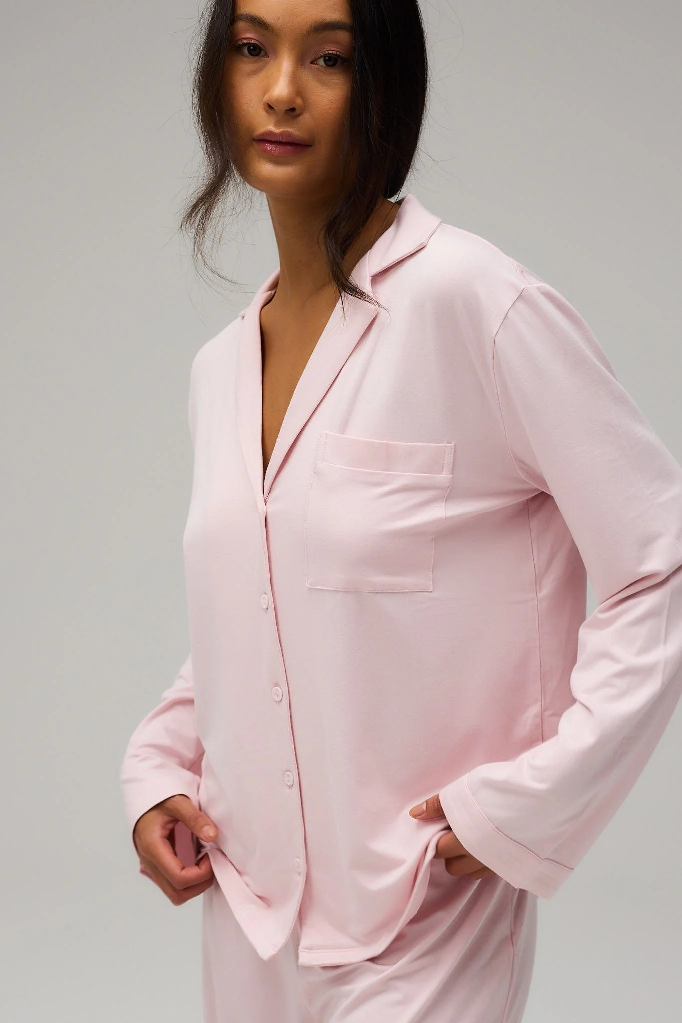 Pyjamas Blouse - Soft Pink - Image 2