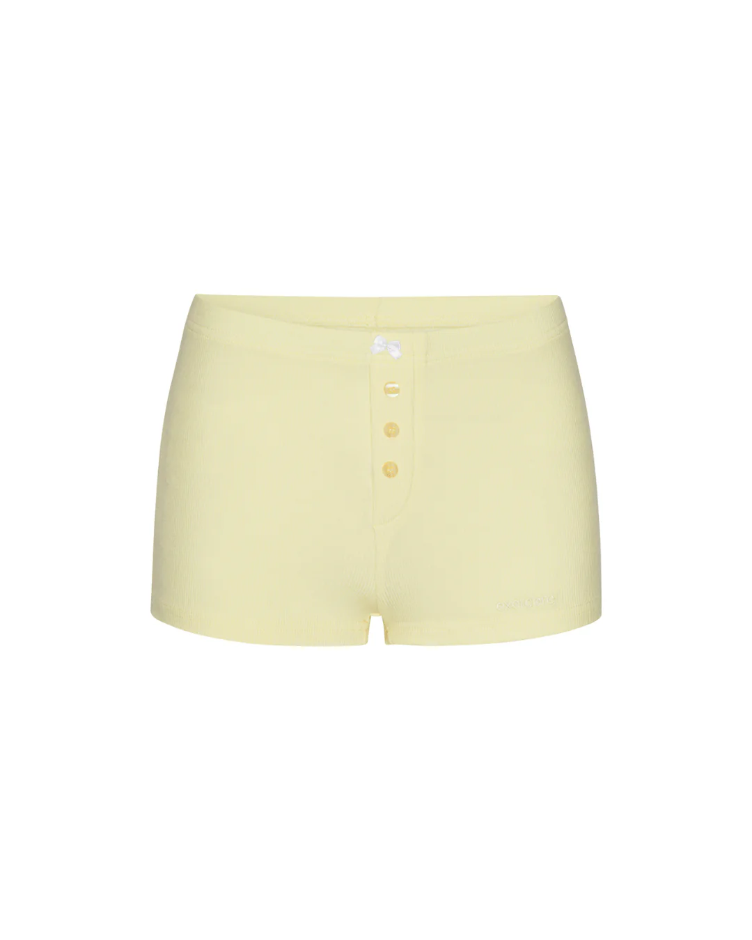 Rib Night Shorts - Banana - Image 4